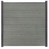 Steckzaun 'BasicLine' Holzfarben 180 x 180 cm