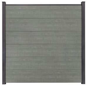 Steckzaun 'BasicLine' Holzfarben 180 x 180 cm