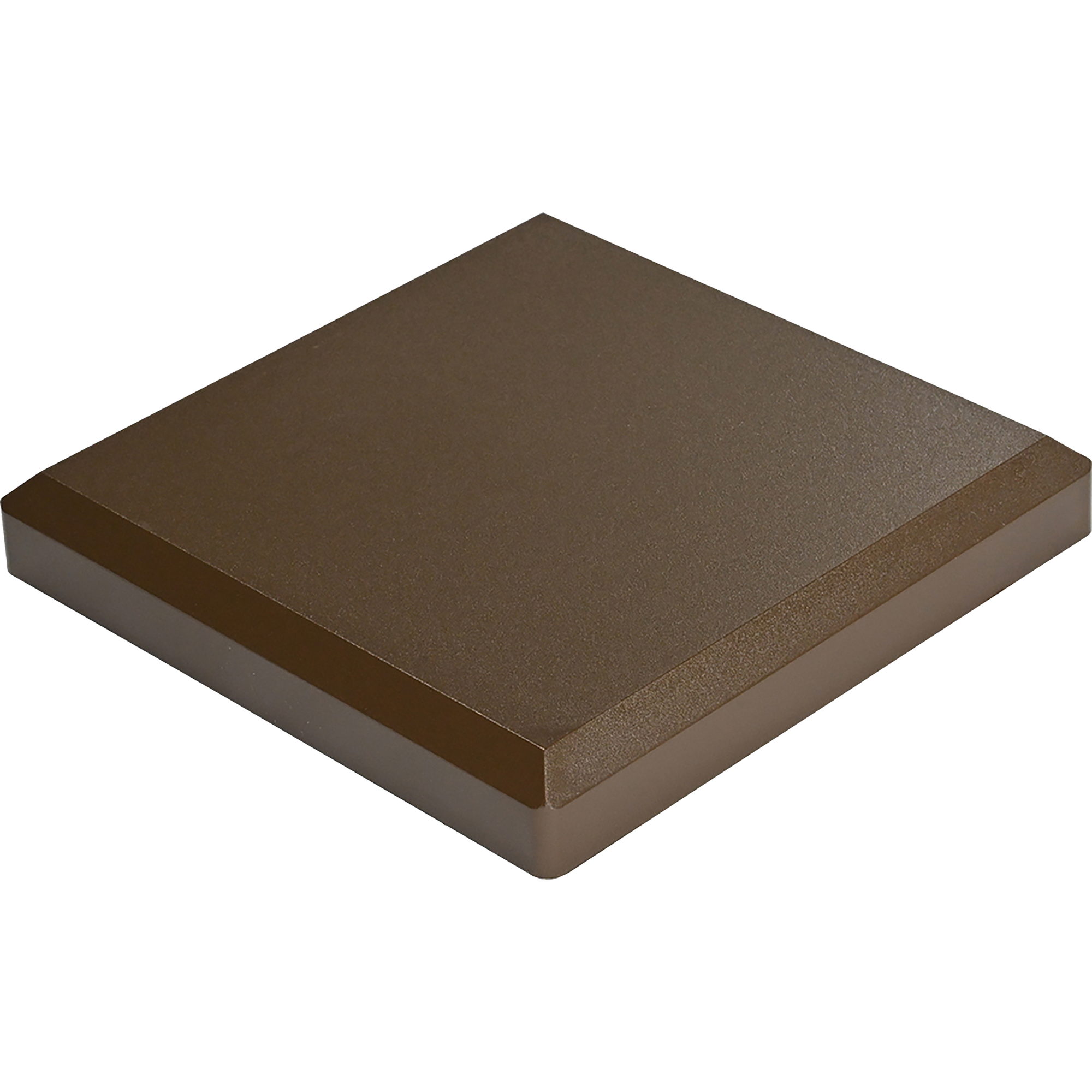 Pfosten-Kappe 'Solid' Steckzaun Erdbraun 10 x 10