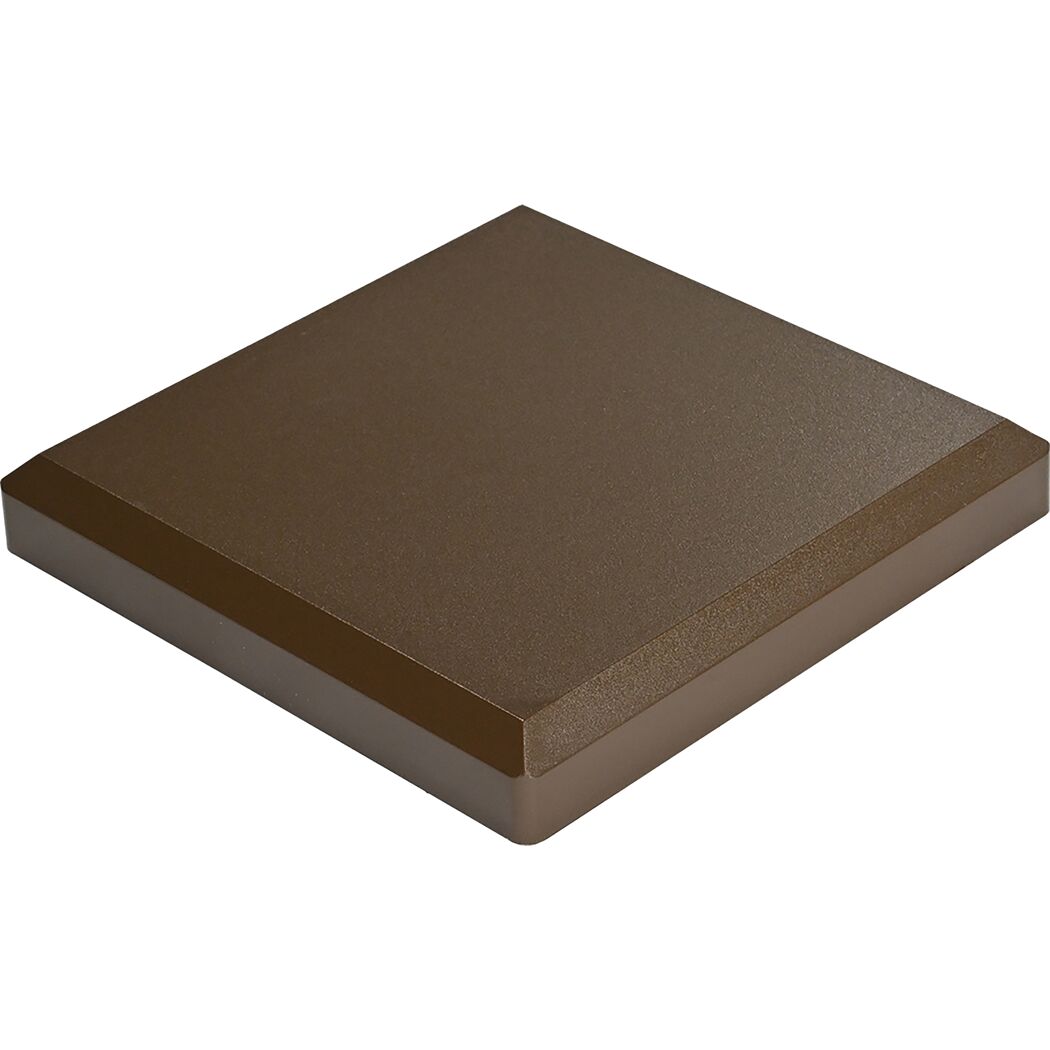 Pfosten-Kappe 'Solid' Steckzaun Erdbraun 10 x 10