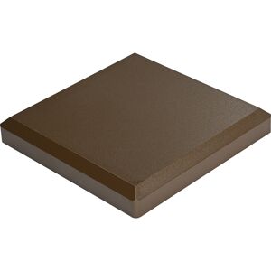 Pfosten-Kappe 'Solid' Steckzaun Erdbraun 10 x 10
