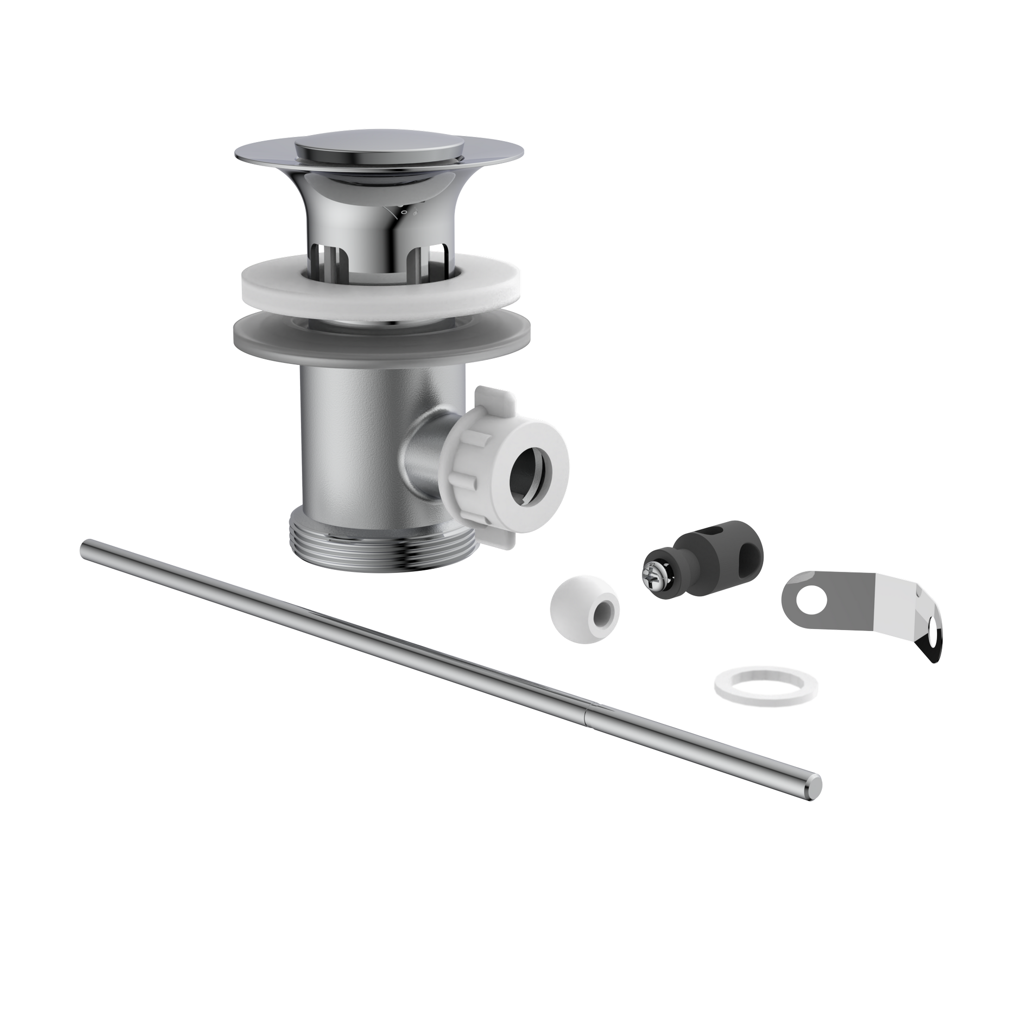 Exzentergarnitur verchromt 1 1/4", für Waschtisch
