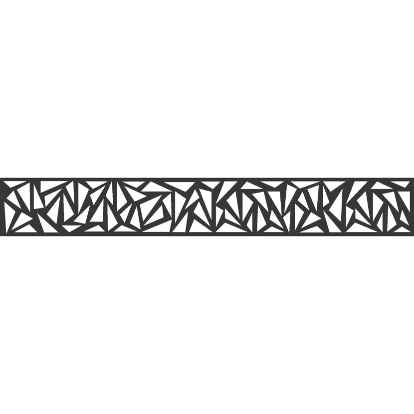 Einzelprofil Designeinsatz 'Triangle' Aluminium anthrazit 180 x 30 cm