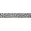 Einzelprofil Designeinsatz 'Triangle' Aluminium anthrazit 180 x 30 cm