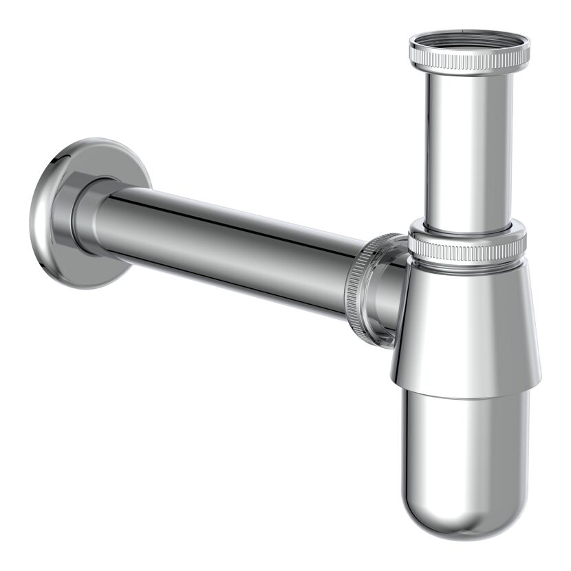 Flaschensiphon verchromt 1 1/4" x 32 mm