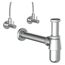 Flaschensiphon verchromt 1 1/4" x 32 mm