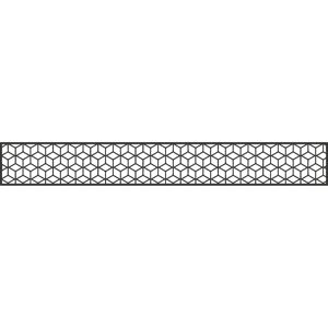 Einzelprofil Designeinsatz 'Cube' Aluminium anthrazit 180 x 30 cm