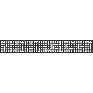 Einzelprofil Designeinsatz 'Mesh' Aluminium anthrazit 180 x 30 cm