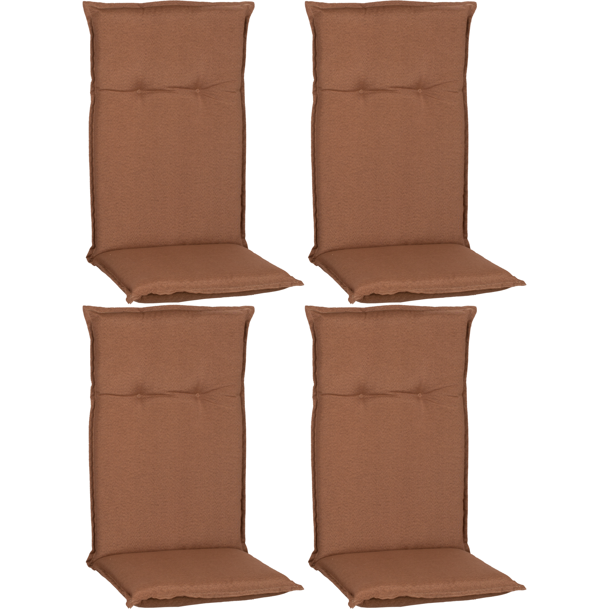 Hochlehner-Auflagen-Set 'Turin' sandfarben 46 x 118 x 8 cm 4 Stück
