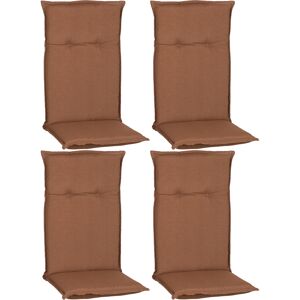Hochlehner-Auflagen-Set 'Turin' sandfarben 46 x 118 x 8 cm 4 Stück