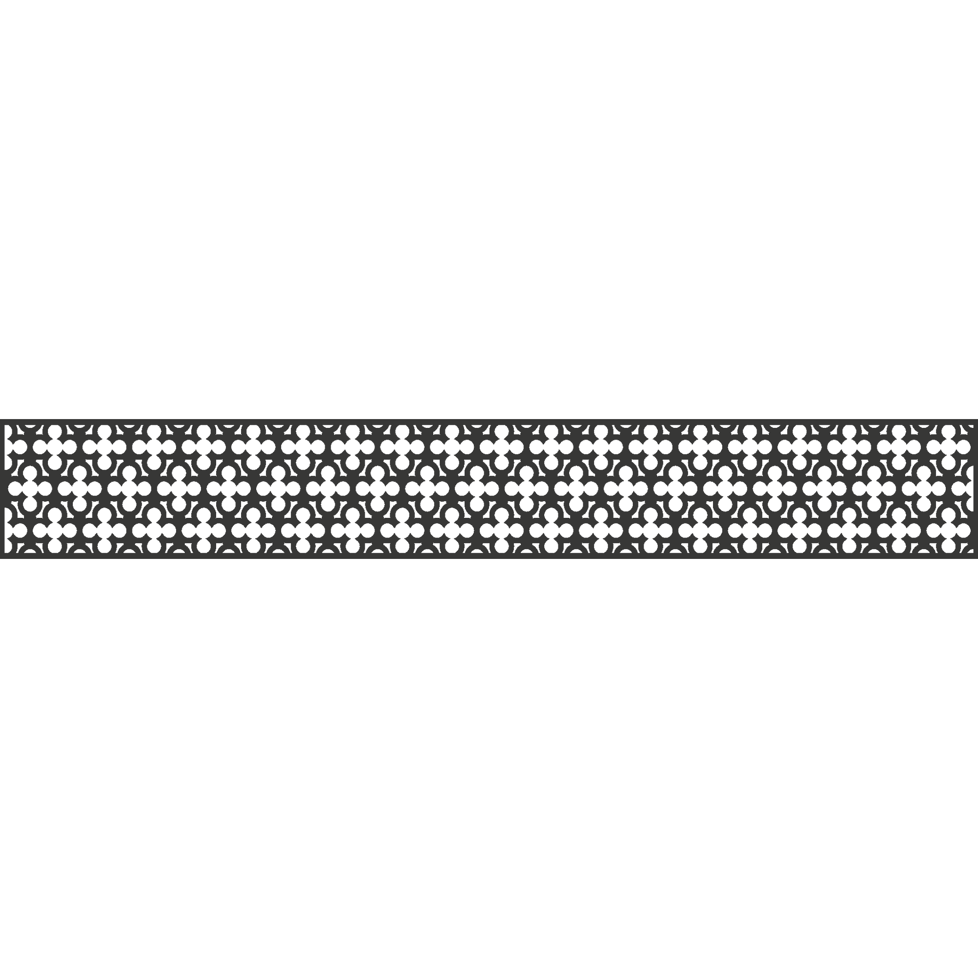 Einzelprofil Designeinsatz 'Oriental' Aluminium anthrazit 180 x 30 cm