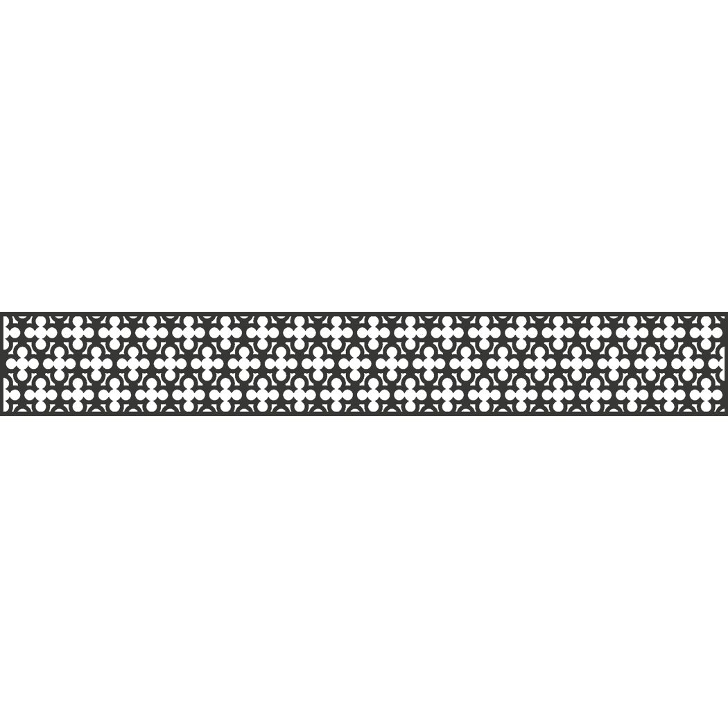 Einzelprofil Designeinsatz 'Oriental' Aluminium anthrazit 180 x 30 cm