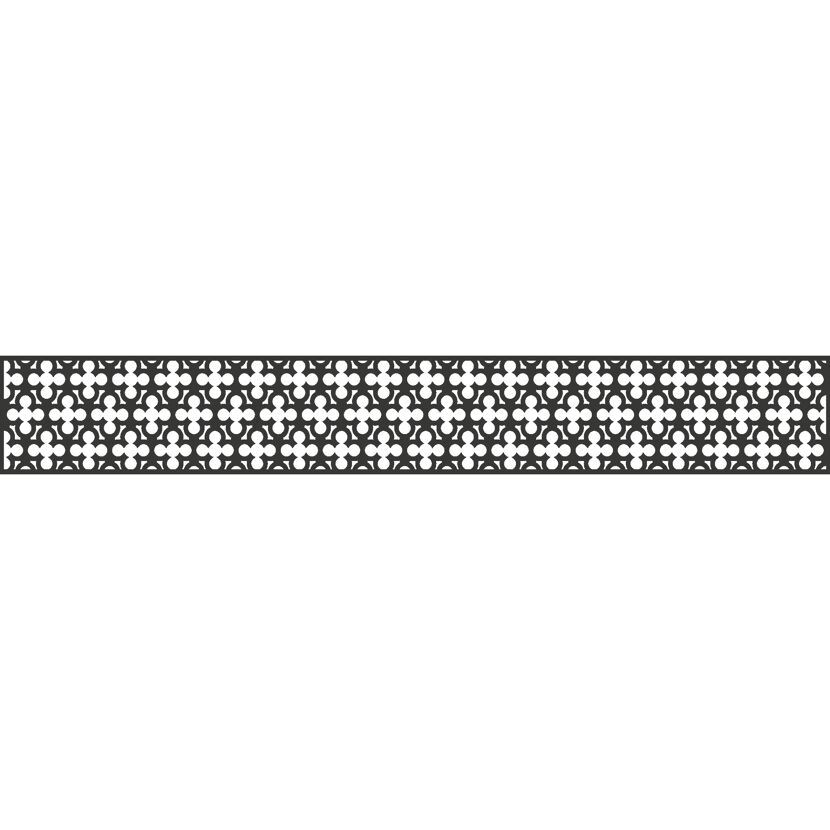 Einzelprofil Designeinsatz 'Oriental' Aluminium anthrazit 180 x 30 cm