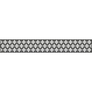 Einzelprofil Designeinsatz 'Oriental' Aluminium anthrazit 180 x 30 cm