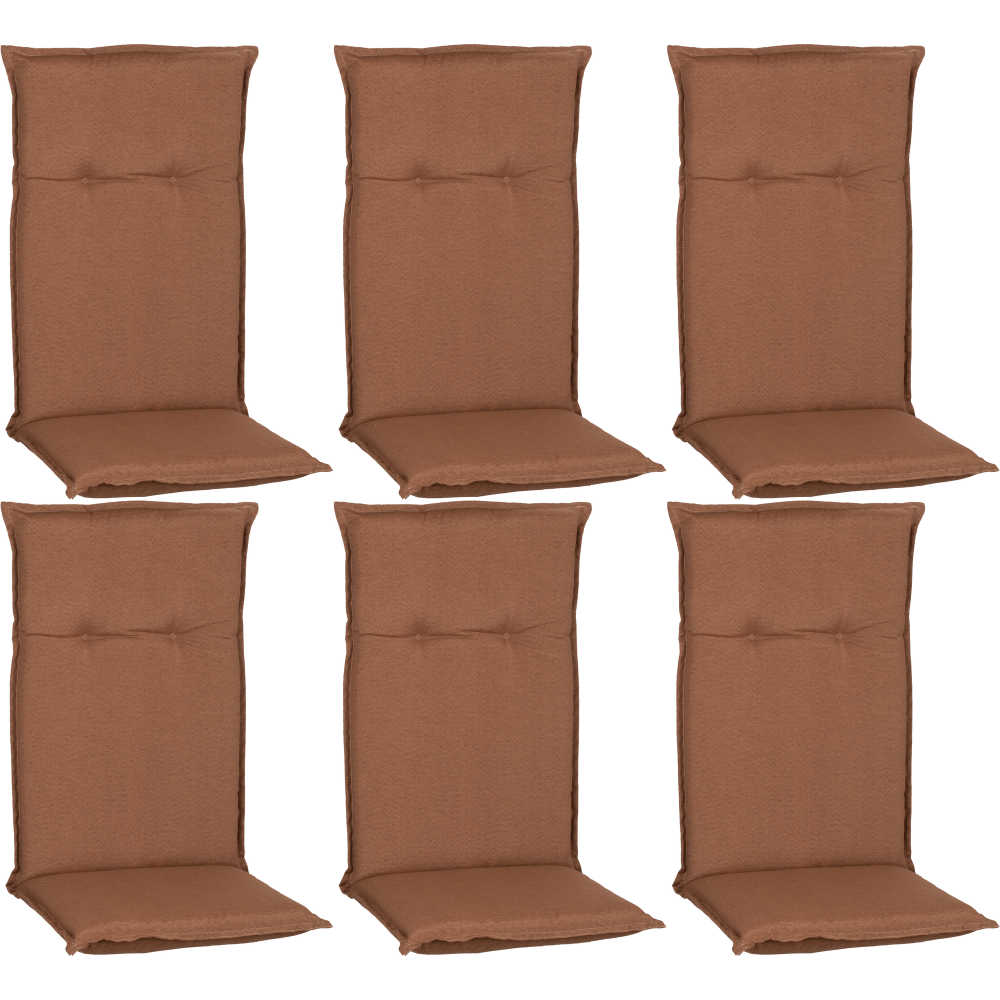 Hochlehner-Auflagen-Set 'Turin' sandfarben 46 x 118 x 8 cm 6 Stück