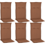 Hochlehner-Auflagen-Set 'Turin' sandfarben 46 x 118 x 8 cm 6 Stück