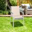 Niedriglehner-Auflagenset 'Takume' beige 46 x 98 x 8 cm 6 Stück