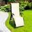 Liegestuhl-Auflage 'Takume' beige 46 x 171 x 8 cm