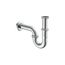 Waschtisch-Röhrensiphon-Set Messing verchromt 1 1/4" x 32 mm, mit Befestigung und 2 x Eckventil
