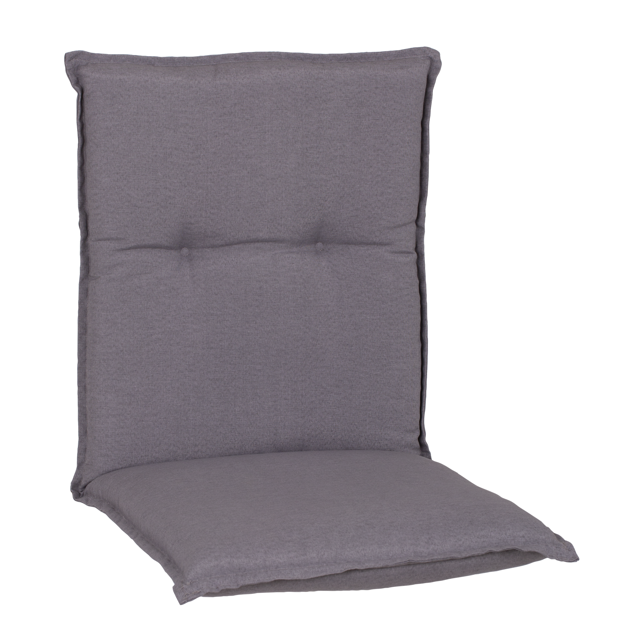 Niedriglehner-Auflagen-Set 'Turin' hellgrau 46 x 98 x 8 cm 4 Stück