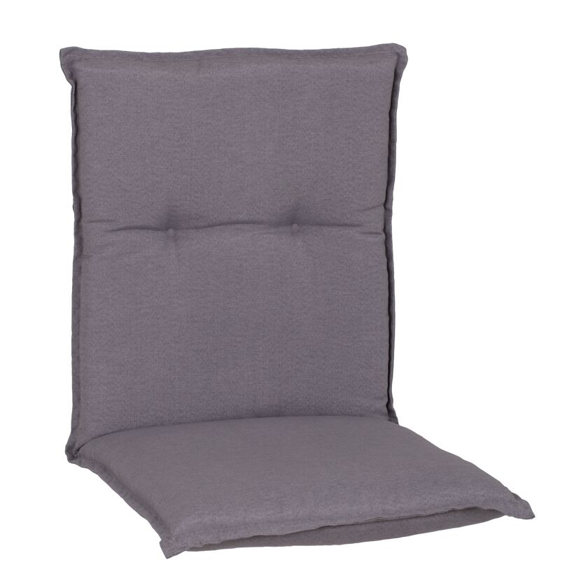 Niedriglehner-Auflagenset 'Tanana' hellgrau 46 x 98 x 8 cm 4 Stück