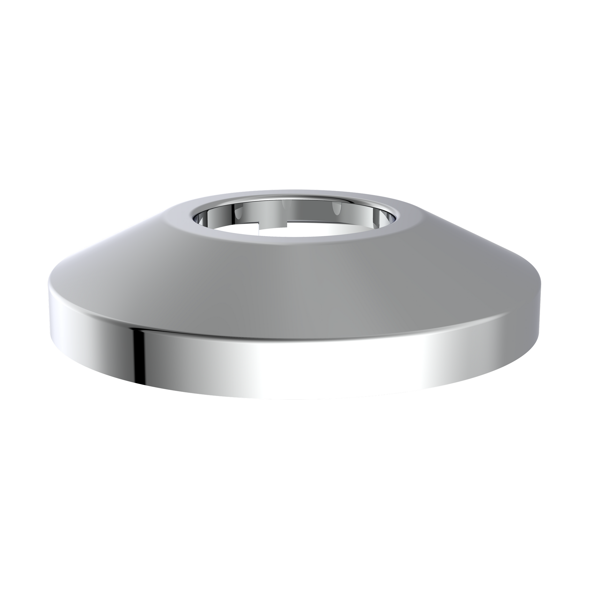 Siphon-Rosette Edelstahl verchromt Ø 80 x 32 x 17 mm, für 1 1/4"