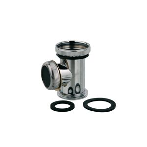 Ablauf-T-Stück Messing verchromt 1 1/4", für Siphon