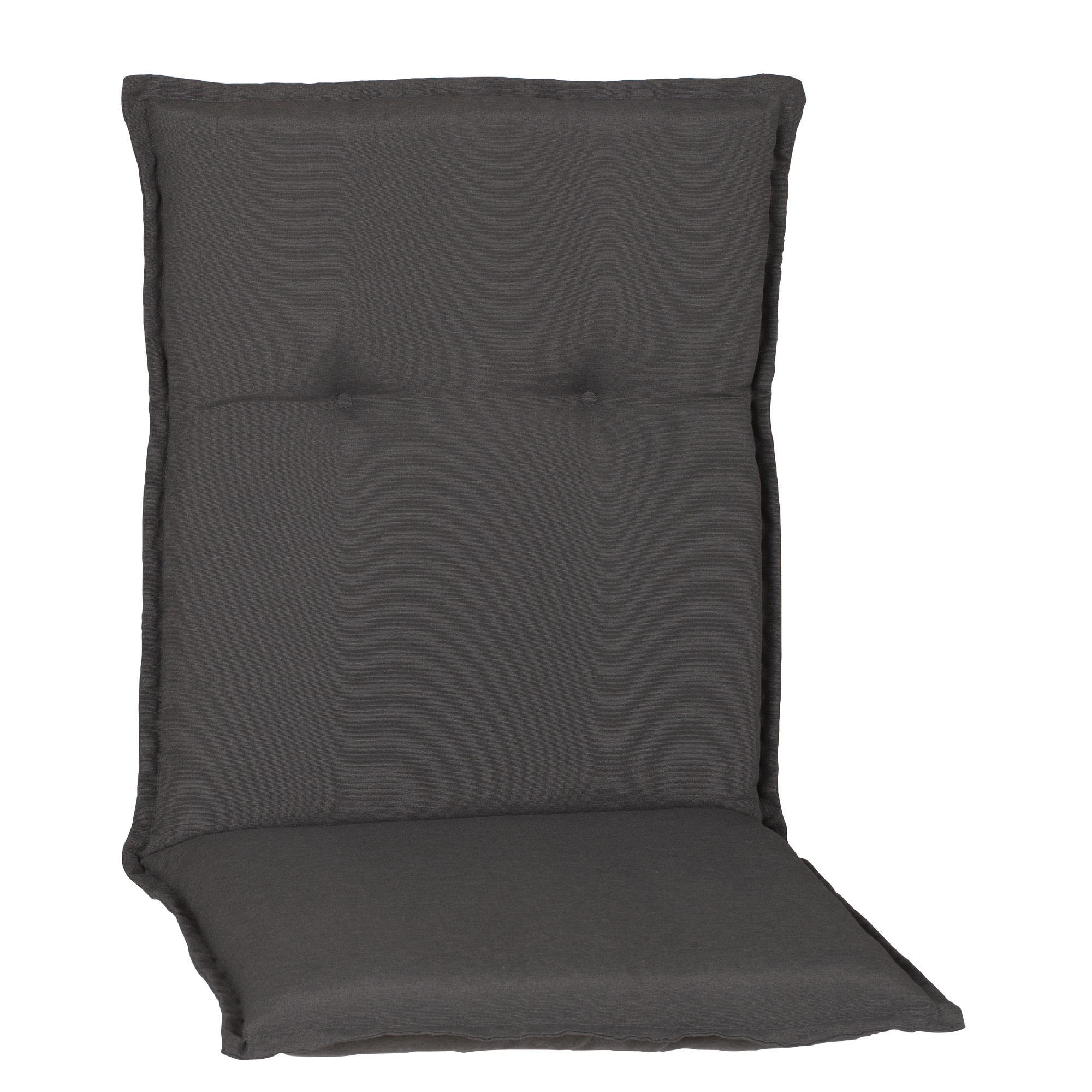 Niedriglehner-Auflagen-Set 'Turin' grau 46 x 98 x 8 cm 4 Stück