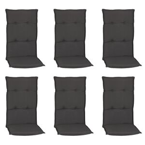 Hochlehner-Auflagen-Set 'Turin' grau 46 x 118 x 8 cm 6 Stück