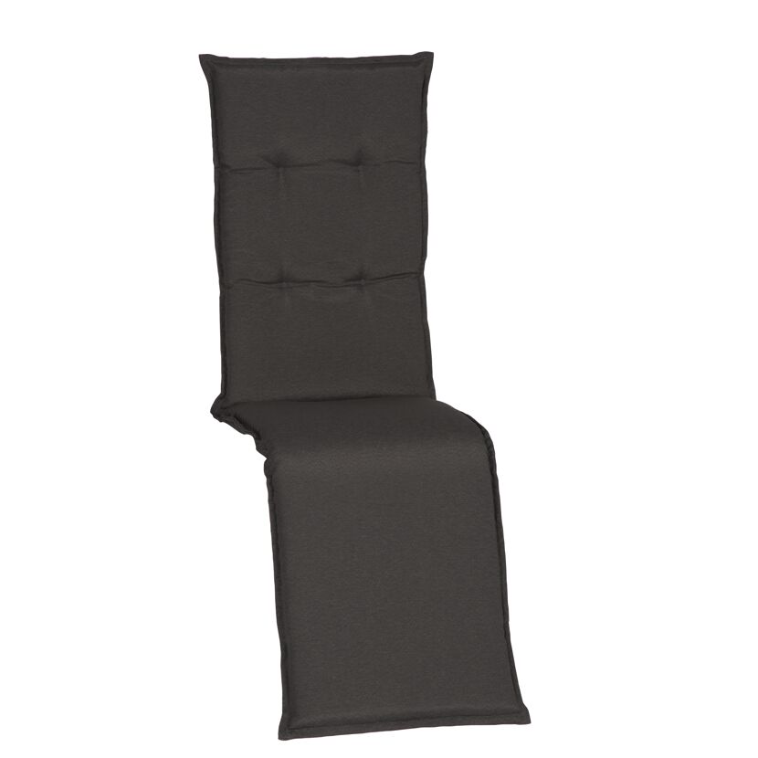 Liegestuhl-Auflage 'Trier' anthrazit 46 x 171 x 8 cm