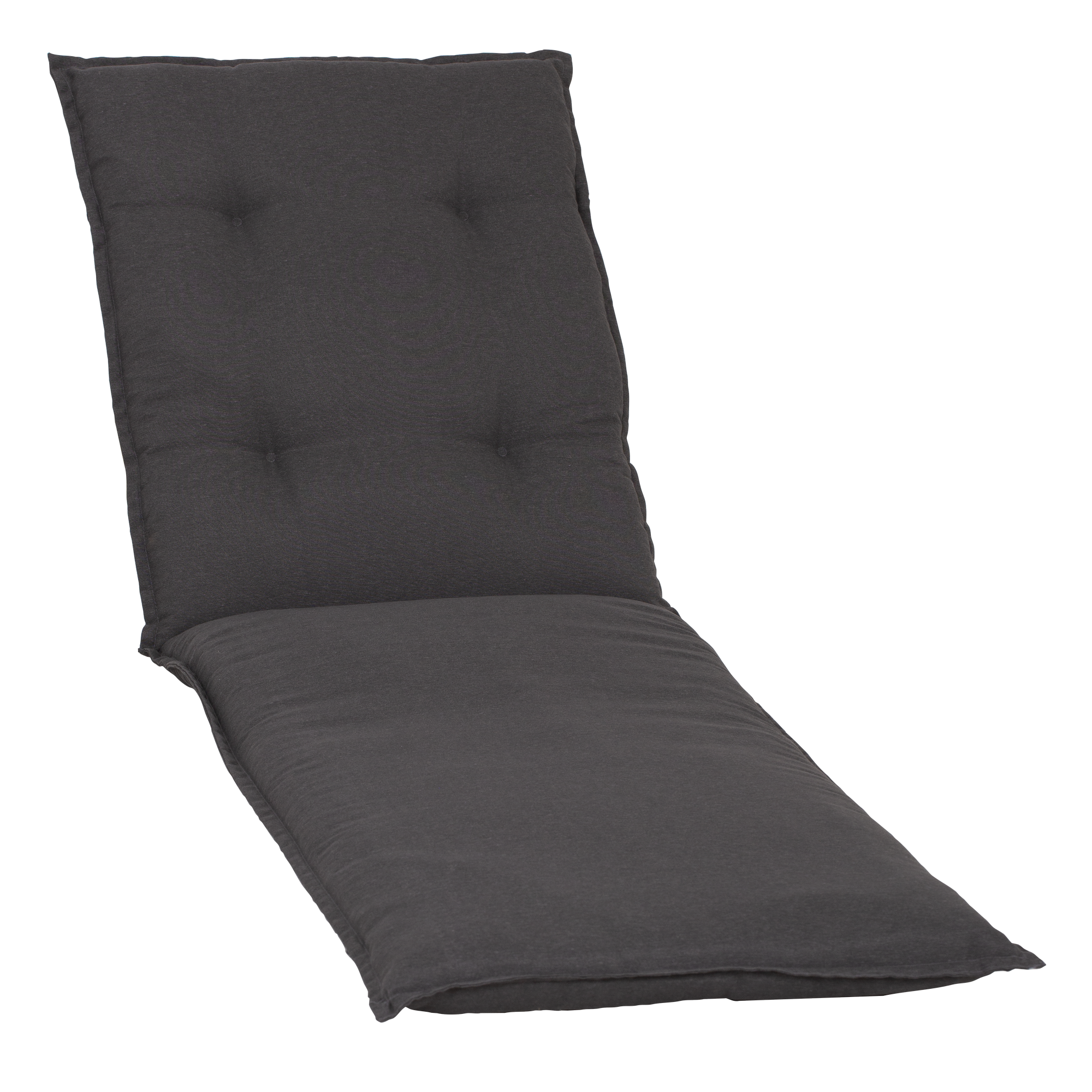 Liegen-Auflage 'Turin' grau 58 x 191 x 8 cm