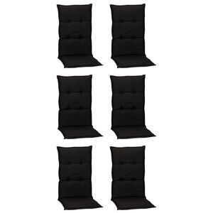 Hochlehner-Auflagen-Set 'Turin' anthrazit 46 x 118 x 8 cm 6 Stück