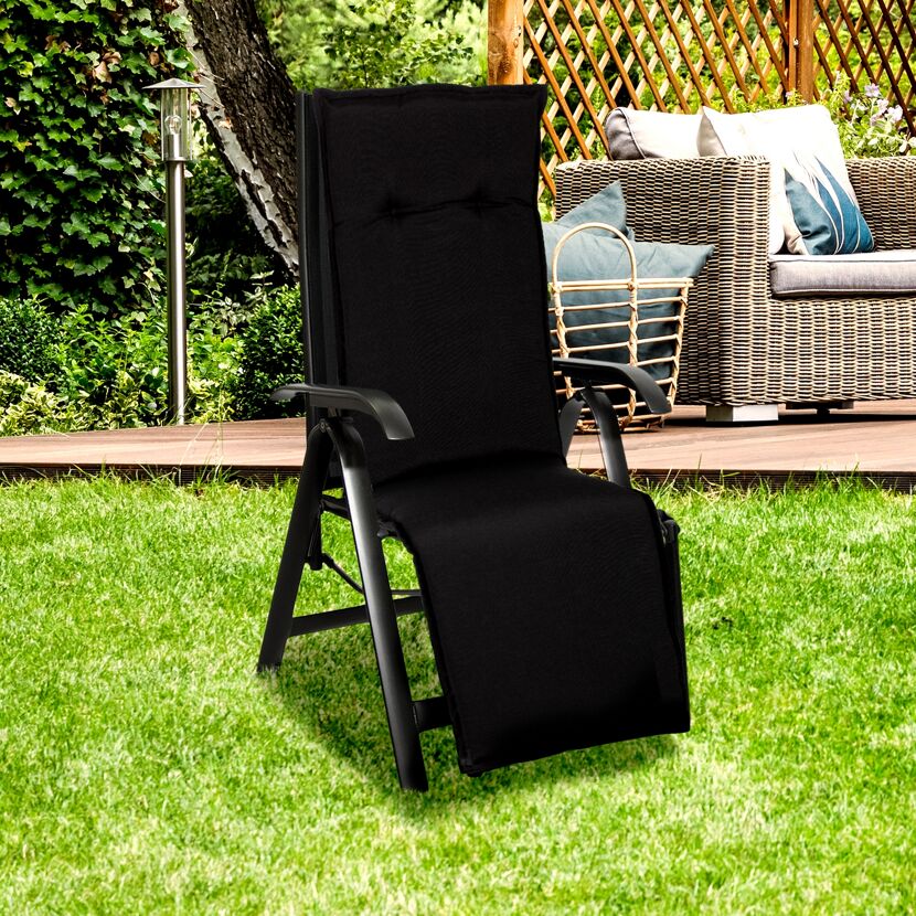 Liegestuhl-Auflage 'Trabzon' anthrazit 46 x 171 x 8 cm
