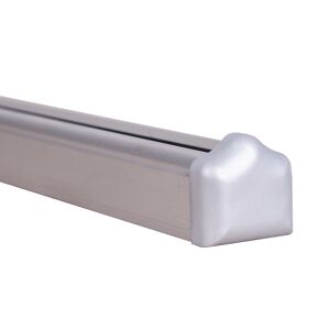 Aluminium-Universalleiste für Steckzaunsystem silbergrau 200 cm