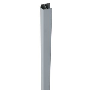 Abschlussprofil Steckzaunsystem Schrägelement silbergrau 150 cm