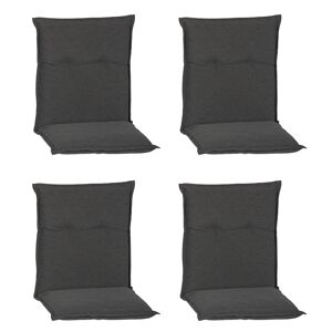 Niedriglehner-Auflagen-Set 'Barcelona' grau 46 x 98 x 6 cm 4 Stück