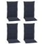 Hochlehner-Auflagen-Set 'Barcelona' grau 46 x 118 x 6 cm 4 Stück