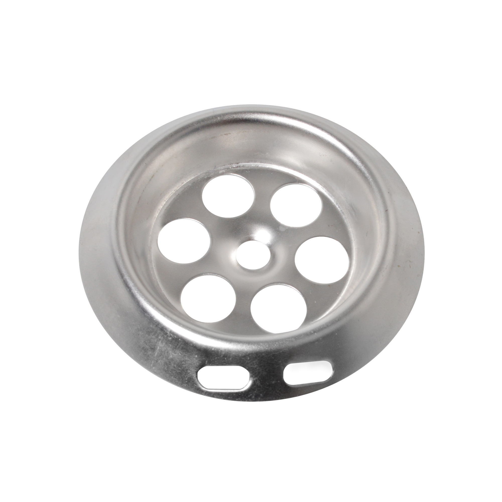 Überlaufrosette Edelstahl verchromt Ø 65 mm, für Badewanne