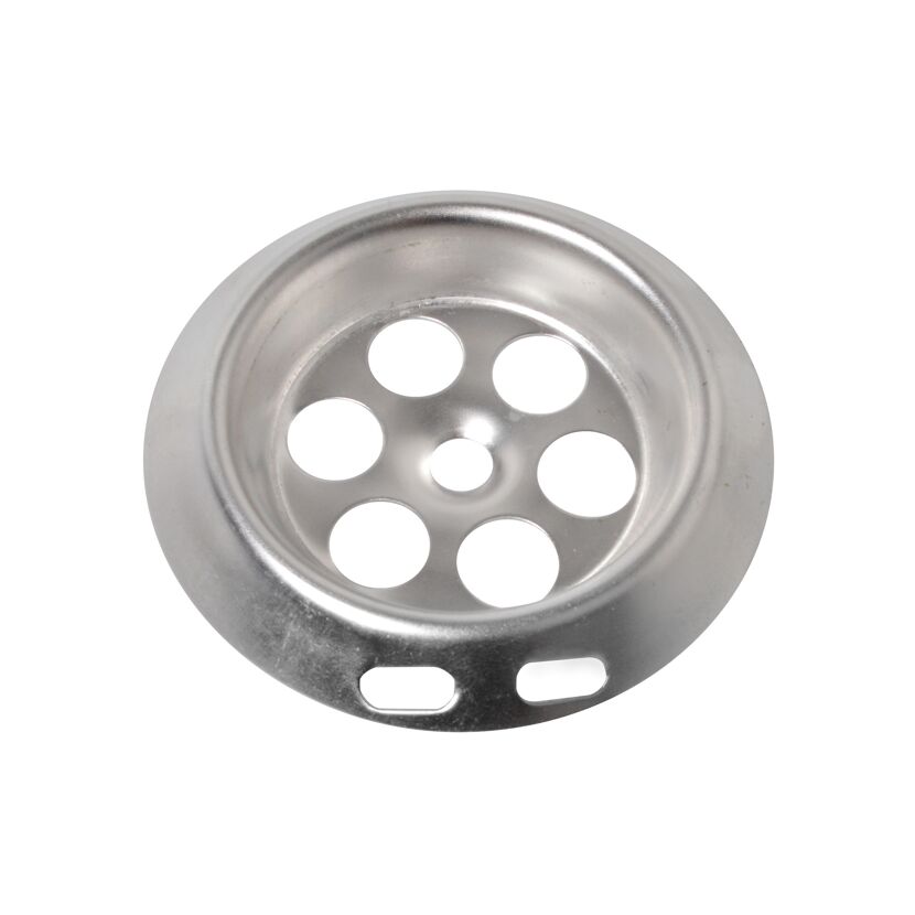 Überlaufrosette Edelstahl verchromt Ø 65 mm, für Badewanne