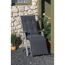 Relaxstuhl-Auflage 'Barcelona' grau 46 x 171 x 6 cm