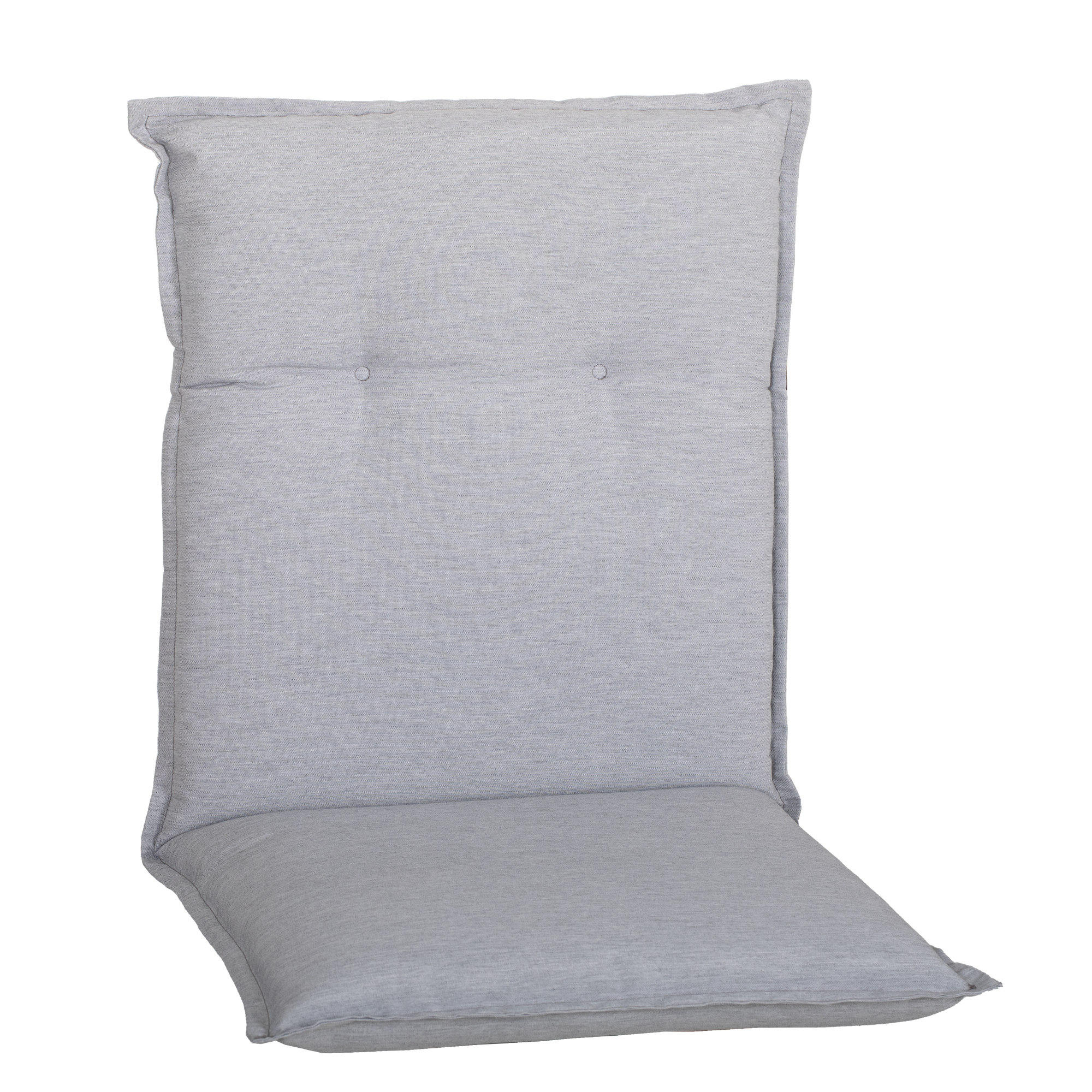 Niedriglehner-Auflagen-Set 'Barcelona' hellgrau 46 x 98 x 6 cm 4 Stück