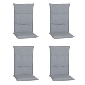 Hochlehner-Auflagen-Set 'Barcelona' hellgrau 46 x 118 x 6 cm 4 Stück