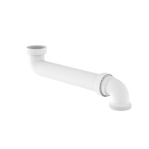 Raumspar-Spültisch-Ablaufbogen weiß 1 1/2" IG x 290 mm x 1 1/2" AG
