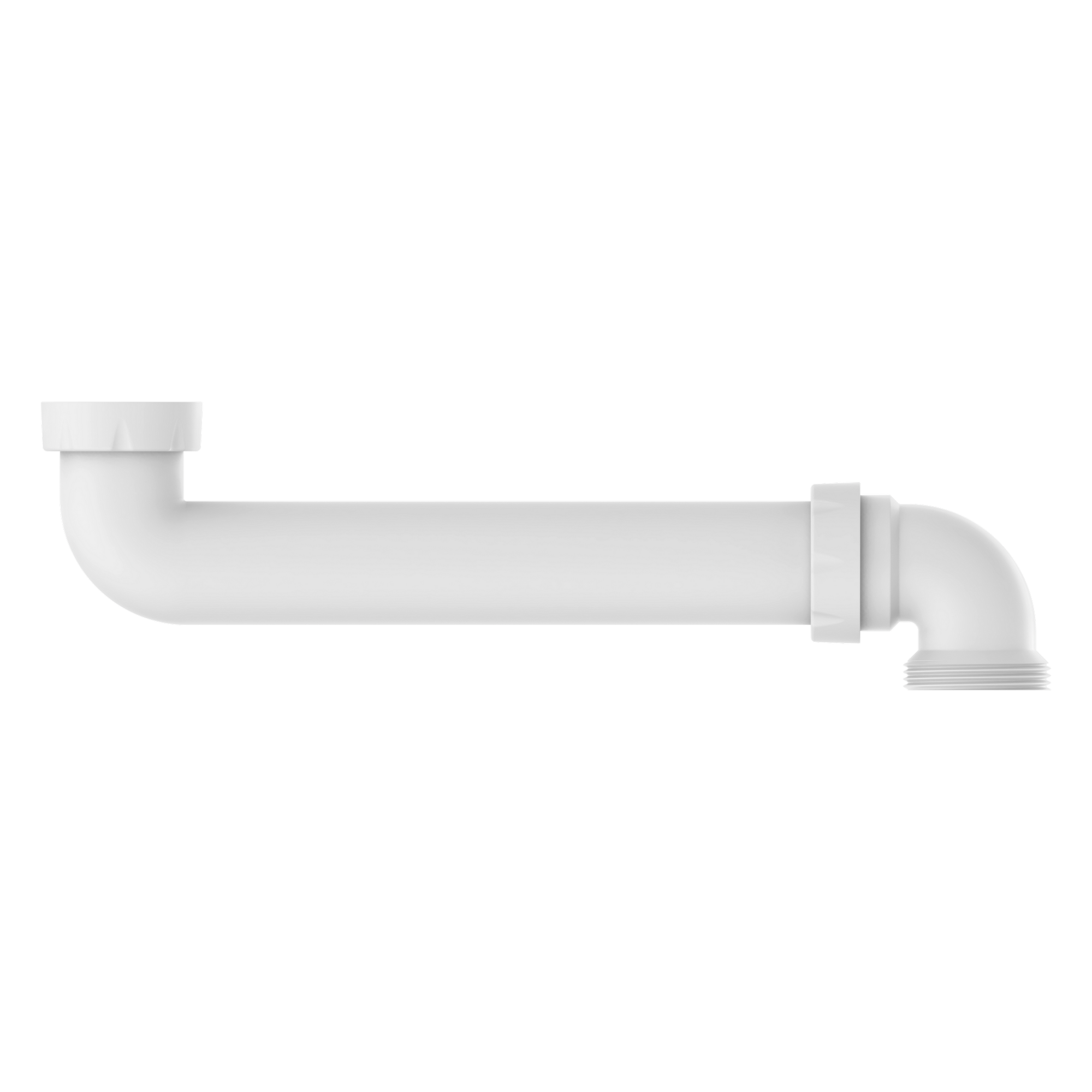 Raumspar-Spültisch-Ablaufbogen weiß 1 1/2" IG x 290 mm x 1 1/2" AG