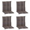 Niedriglehner-Auflagenset 'Brilon' braun 46 x 98 x 8 cm 4 Stück
