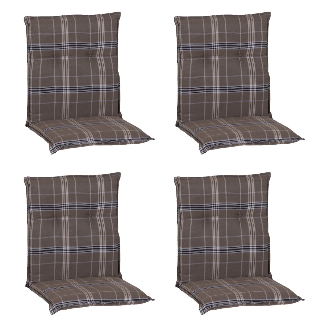 Niedriglehner-Auflagenset 'Brilon' braun 46 x 98 x 8 cm 4 Stück