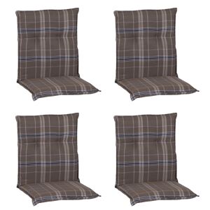 Niedriglehner-Auflagen-Set 'Barcelona' braun 46 x 98 x 8 cm 4 Stück