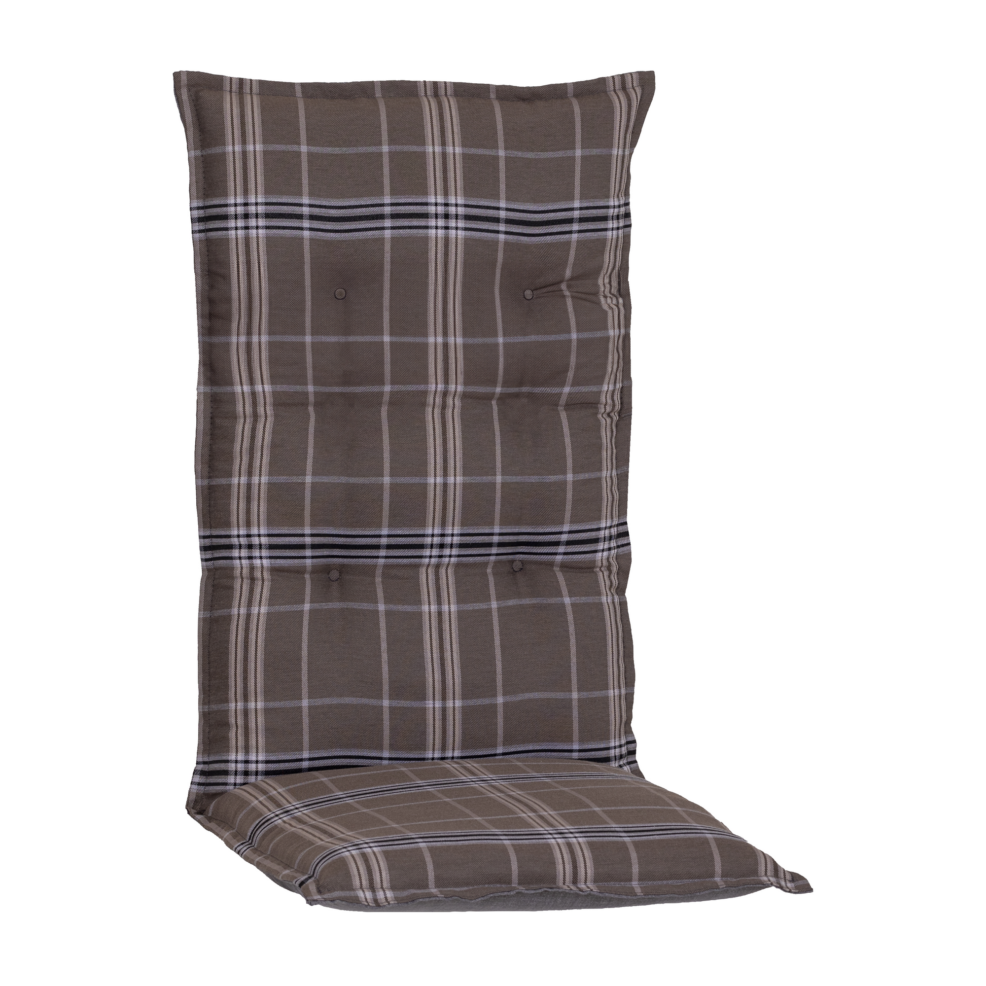 Hochlehner-Auflagen-Set 'Barcelona' braun 46 x 118 x 8 cm 4 Stück