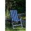 Hochlehner-Auflagen-Set 'Bali' weiß/blau 47 x 114 x 5 cm 4 Stück