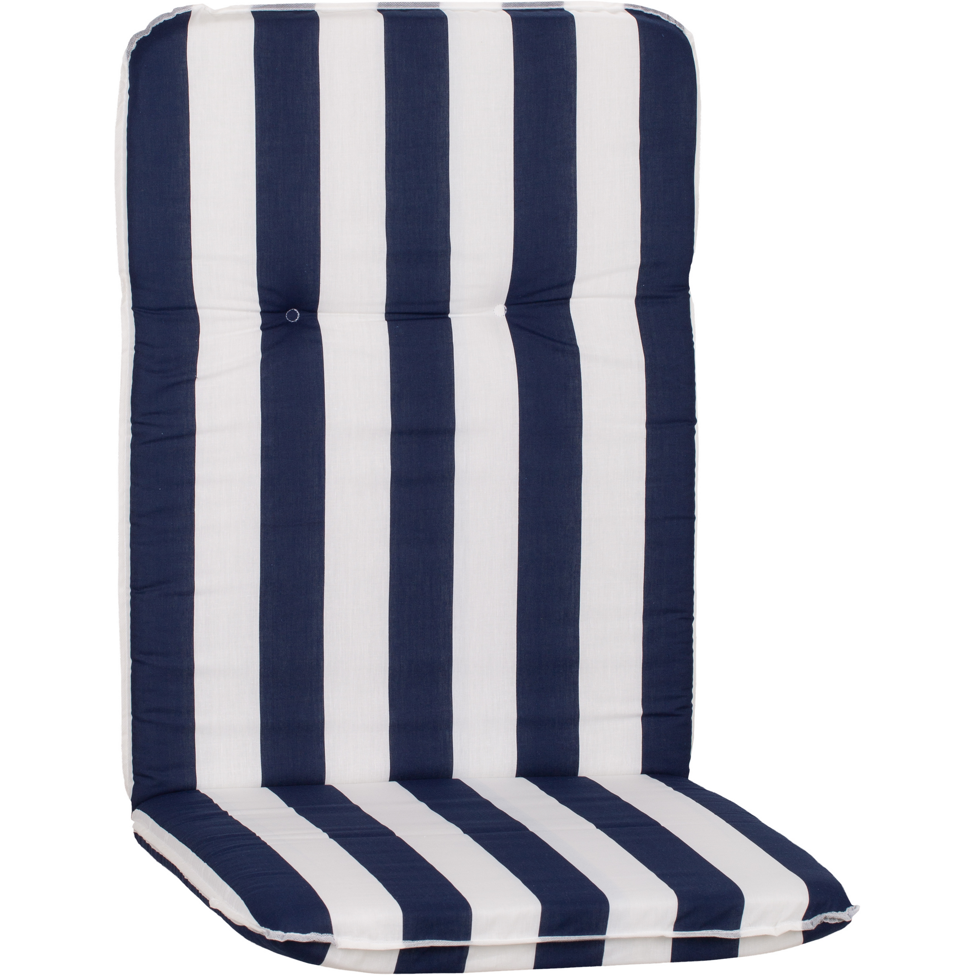 Hochlehner-Auflagen-Set 'Bali' weiß/blau 47 x 114 x 5 cm 4 Stück